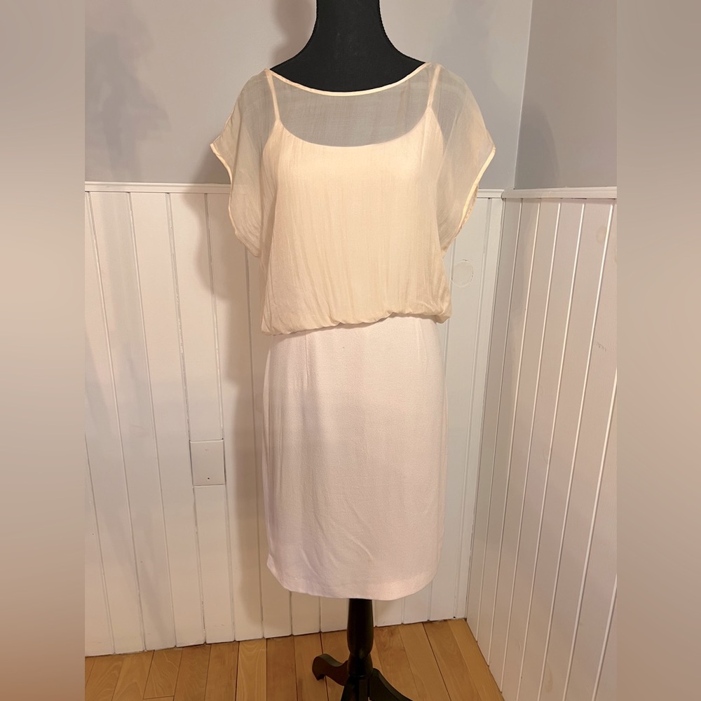 French Connection silk Dress Size 8 petal pink